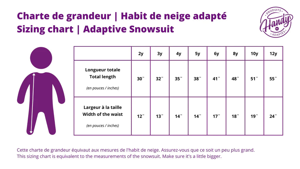 Habit de neige adapté 